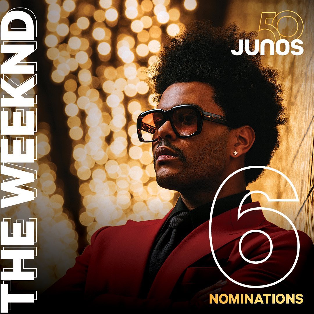 The Weeknd 6 Juno Nominations