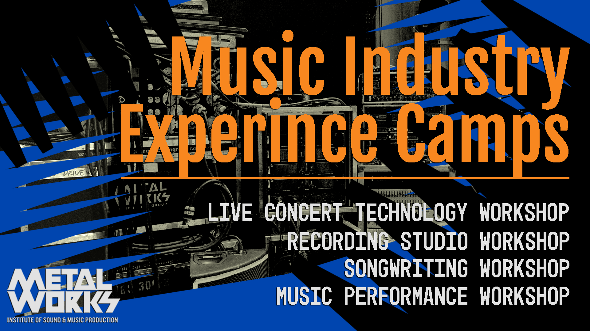 free march break music industry experience camp banner