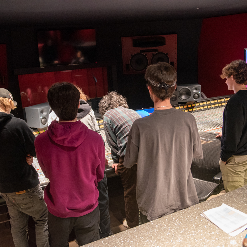 students learning in studio 2